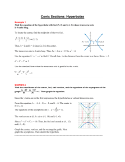 Hyperbola (Example Problems)