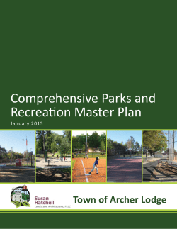 Archer Lodge Comprehensive Parks and Recreation Master Plan