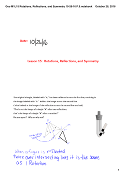 10-28-16 Geo R M1L15 Symmetry with HW ANSWERS