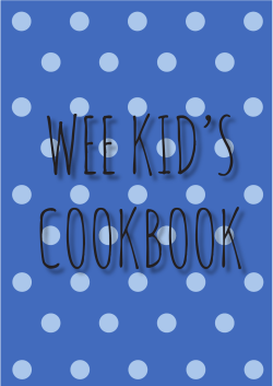 the Wee Kids` Cookbook