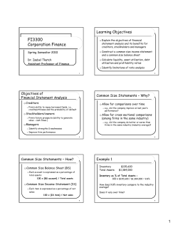 FI3300 Corporation Finance