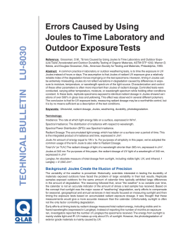 LU-8030 - Q-Lab Corporation