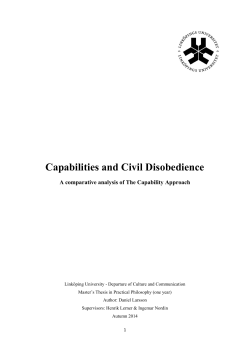 Capabilities and Civil Disobedience