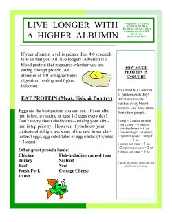 Live Longer with Higher Albumin
