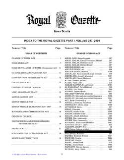 2008 - Volume 217 - Government of Nova Scotia