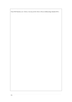 From Wil Pansters, ed., Violence, Security and the State in Mexico