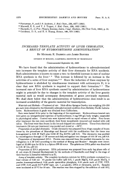 increased template activity of liver chromatin, a result of