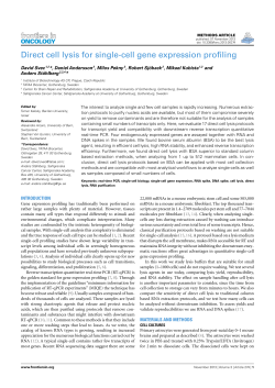 Direct cell lysis for single-cell gene expression