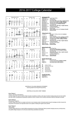 2016-17 Academic Calendar