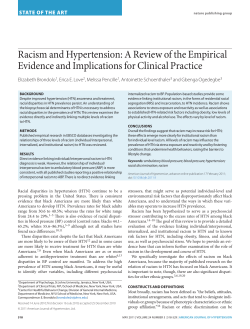 Racism and Hypertension: A Review of the Empirical Evidence and
