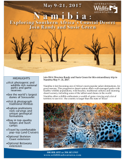 Now - International Wildlife Adventures