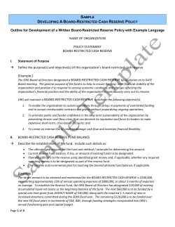 a policy template for a Board