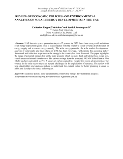 REVIEW OF ECONOMIC POLICIES AND ENVIRONMENTAL