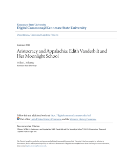 Edith Vanderbilt and Her Moonlight School