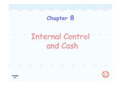 Internal Control d h Internal Control d h and Cash