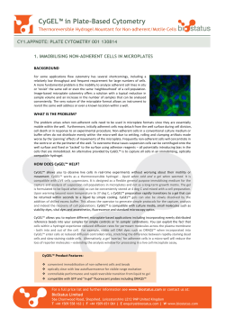 CyGEL&trade; in MicroPlate / Slide-Based Cytometry