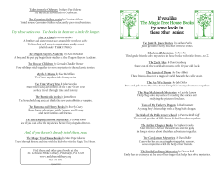 If you like The Magic Tree House Books try some books in these