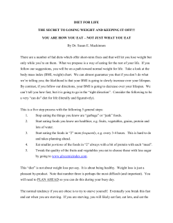 The secret to losing weight is counterintuitive to what we all think