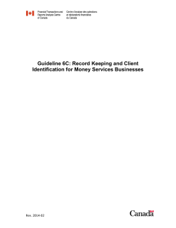 Guideline 6C - Financial Transactions and Reports Analysis Centre