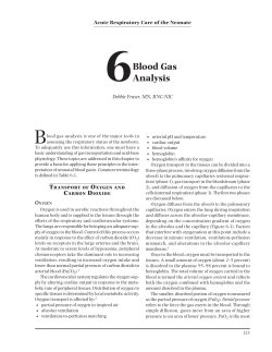 Blood Gas Analysis - Academy of Neonatal Nursing
