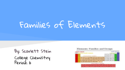 Families of Elements