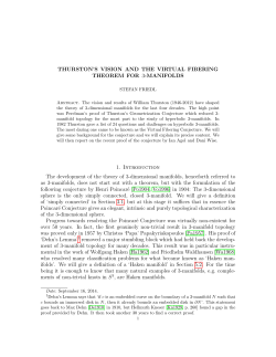 Thurston`s vision and the virtual fibering theorem for 3