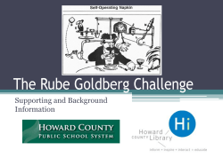 The Rube Goldberg Challenge