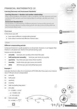 Financial Mathematics (2)