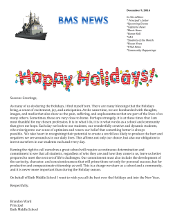 December 9, 2016 - Bath Middle School