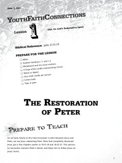 THE RESTORATION OF PETER