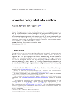 Innovation policy - Oxford Academic