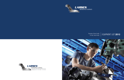 Larsen Equipment List - Larsen Manufacturing