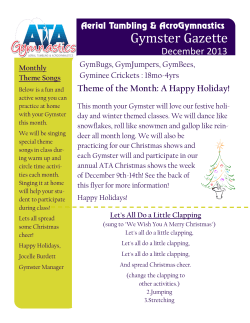 Gymster Gazette - ATA Gymnastics