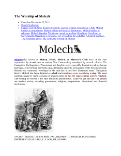 The Worship of Molech