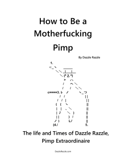 How to Be a Motherfucking Pimp