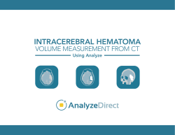 Intracerebral Hematoma Volume Measurement