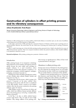 Mechanics, Automation and Robotics Construction of cylinders in