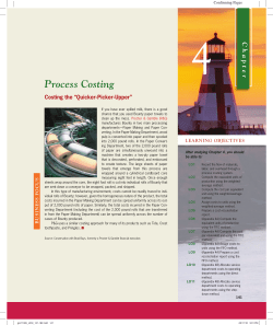 Process Costing - McGraw Hill Higher Education