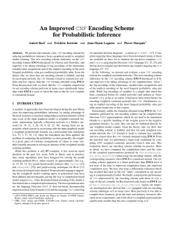 An Improved CNF Encoding Scheme for Probabilistic Inference