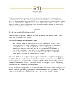 How do you amend the US Constitution?