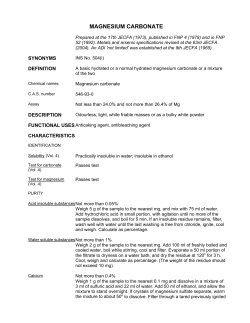 MAGNESIUM CARBONATE