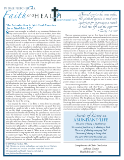 Spiritual Exercises - Christ Our Savior Lutheran Church