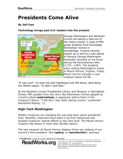 Presidents Come Alive - Operation Snow School