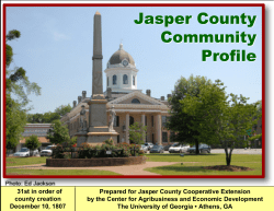 Jasper County, GA, Community Profile