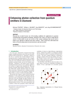 Enhancing photon collection from quantum emitters in diamond