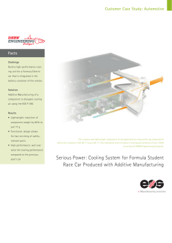 Serious Power: Cooling System for Formula Student Race Car