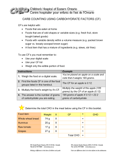 Carb Factors