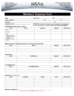 Members` Expense Form