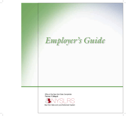 Employer`s Guide - Office of the State Comptroller