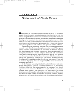 Cash Flow - CT Capital LLC